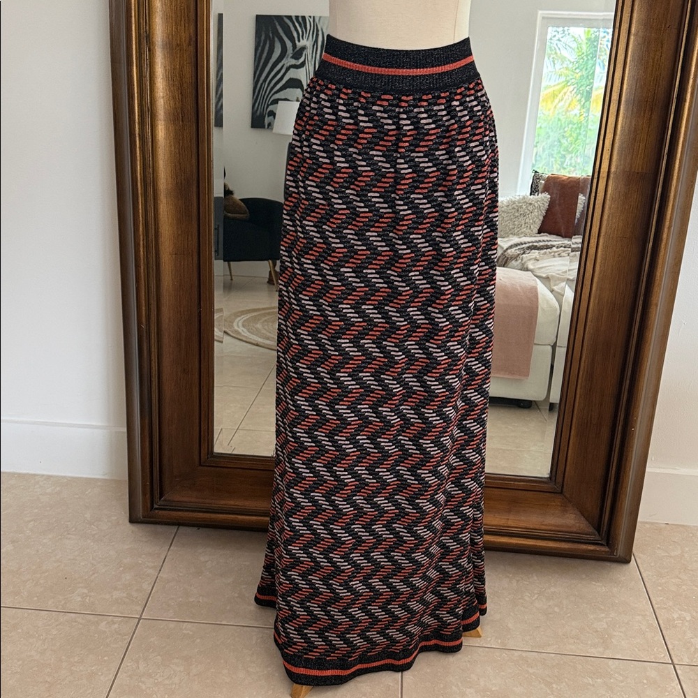 M Missoni Multicolor Geometric Pattern Lurex Knit… - image 7